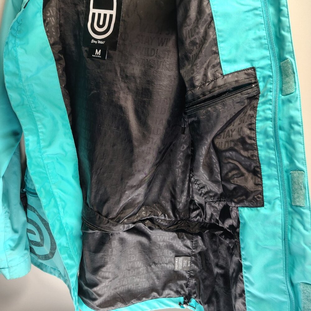 Airblaster Mens Jacket Size Medium Teal Blue Snowboarding - Picture 12 of 16
